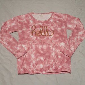 Girls Tie Dye Fitted Sweater with Sequins